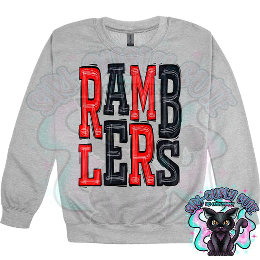 Sporty Ramblers - Red Black Mascot