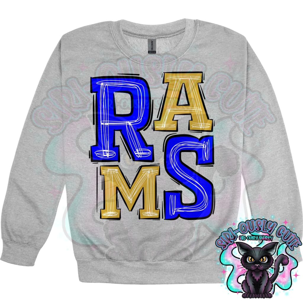 Sporty Rams - Blue Gold Mascot