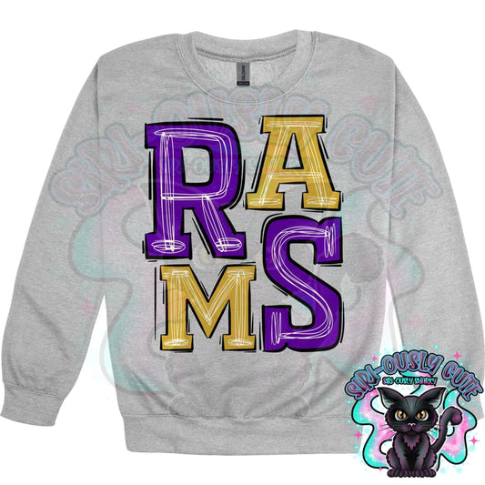 Sporty Rams - Purple Gold Mascot
