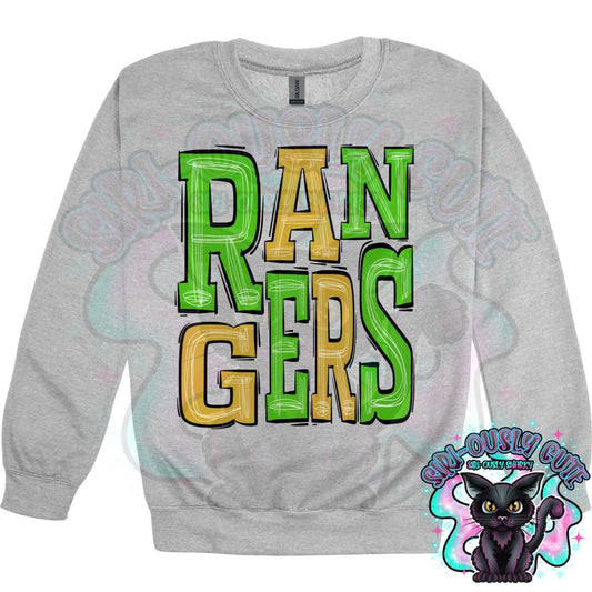 Sporty Rangers - Green Vegas Gold Mascot