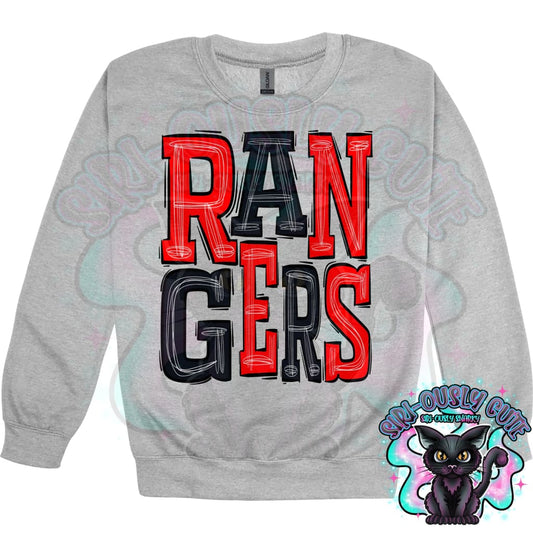 Sporty Rangers - Red Black Mascot