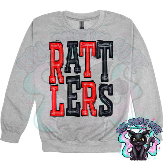 Sporty Rattlers - Red Black Mascot