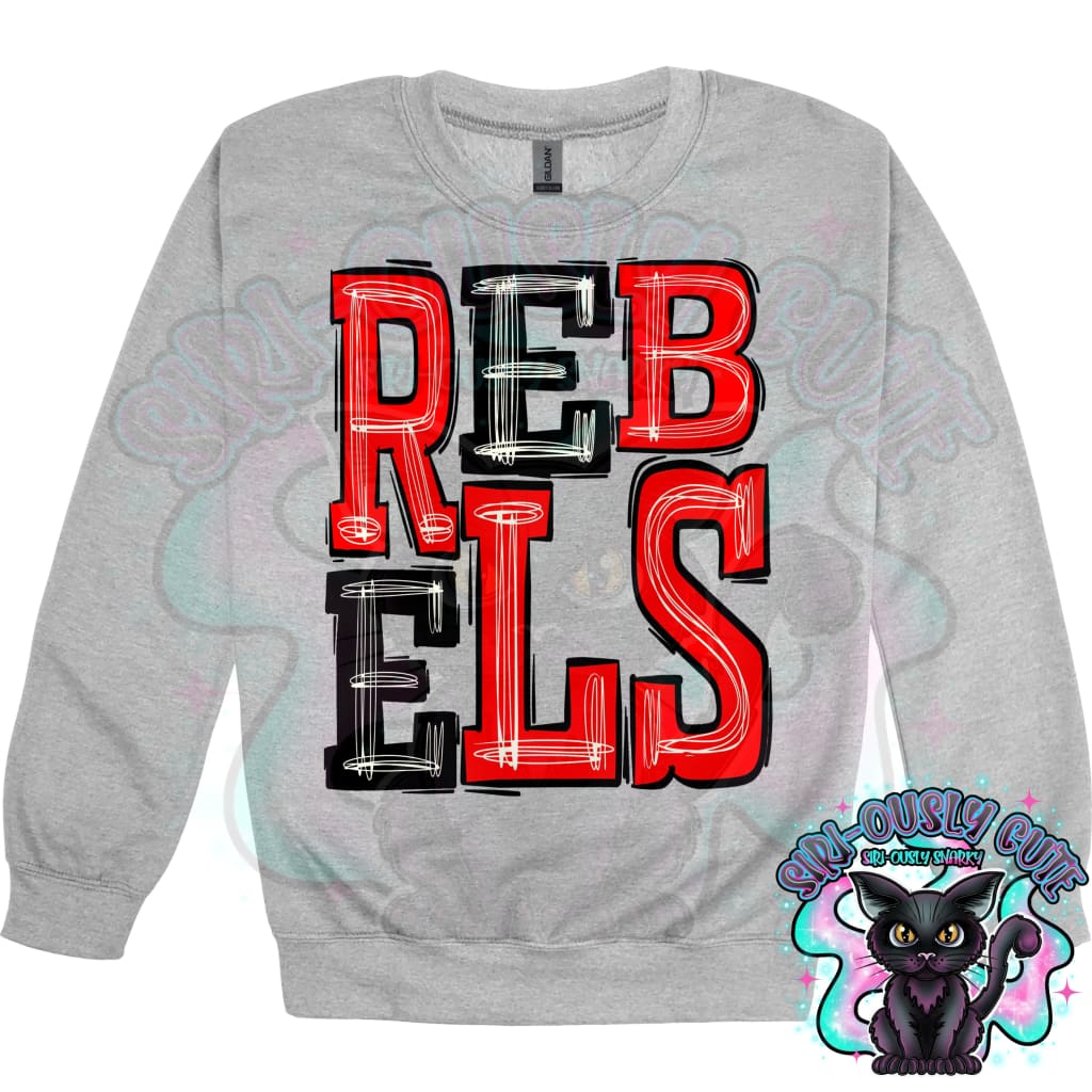 Sporty Rebels - Red Black Mascot