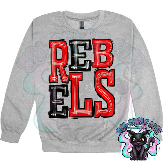 Sporty Rebels - Red Black Mascot