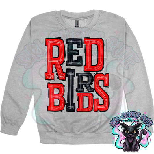 Sporty Redbirds - Red Black Mascot
