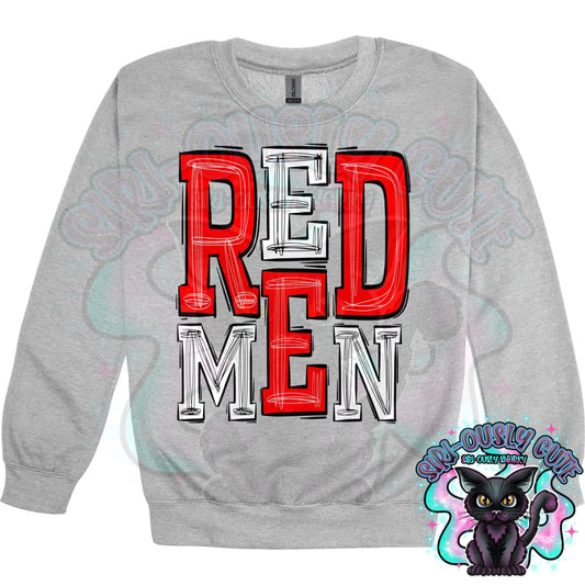 Sporty Redmen - Red White Mascot