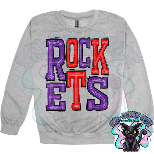 Sporty Rockets - Purple Red Mascot