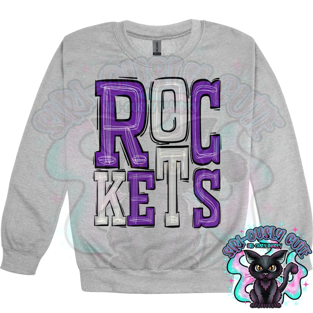 Sporty Rockets - Purple Silver Mascot