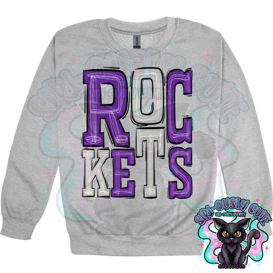 Sporty Rockets - Purple Silver Mascot