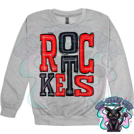 Sporty Rockets - Red Black Mascot
