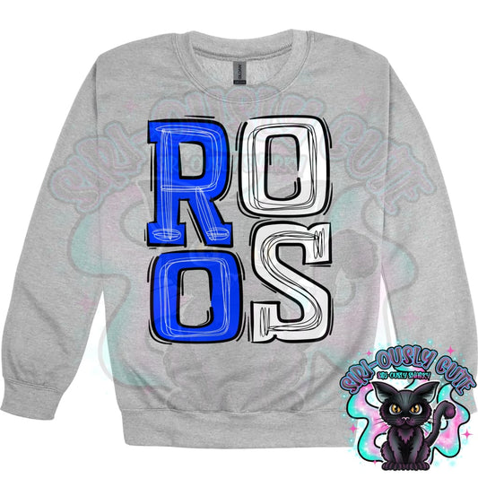Sporty Roos - Royal Blue White Mascot