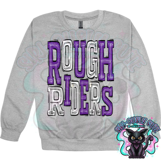 Sporty Rough Riders - Purple White Mascot