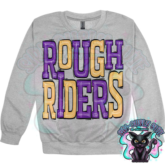 Sporty Roughriders - Purple Yellow Mascot