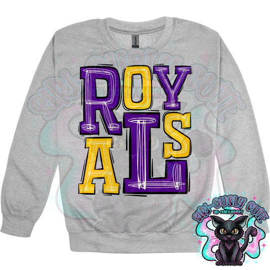 Sporty Royals - Purple Athletic Gold Mascot