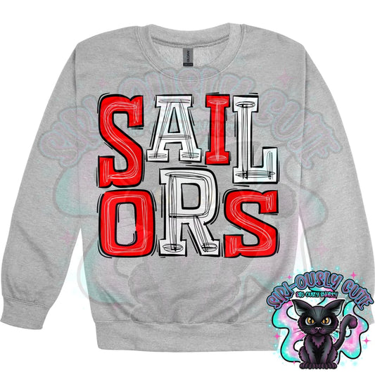 Sporty Sailors - Red White Mascot