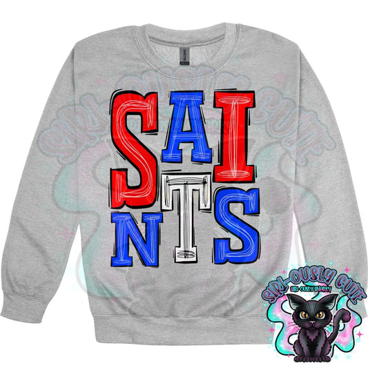 Sporty Saints - Red Blue Mascot