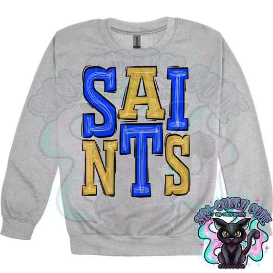 Sporty Saints - Royal Blue Gold Mascot