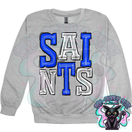 Sporty Saints - Royal Blue White Mascot