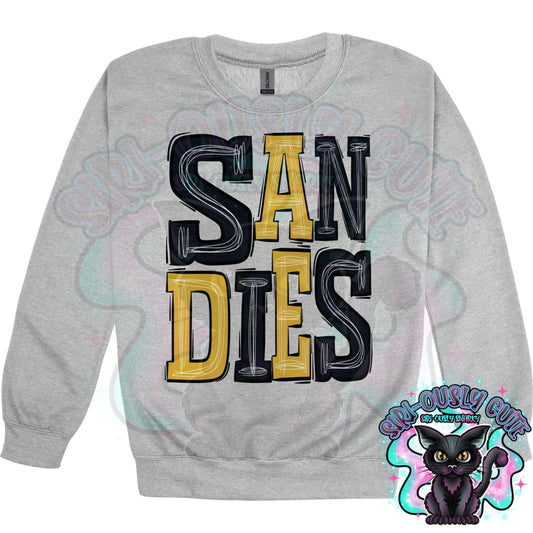 Sporty Sandies - Black Gold Mascot