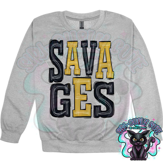 Sporty Savages - Black Gold Mascot