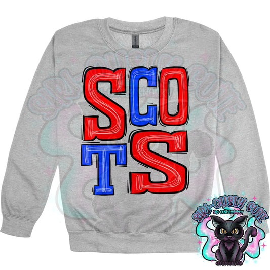 Sporty Scots - Red Blue Mascot