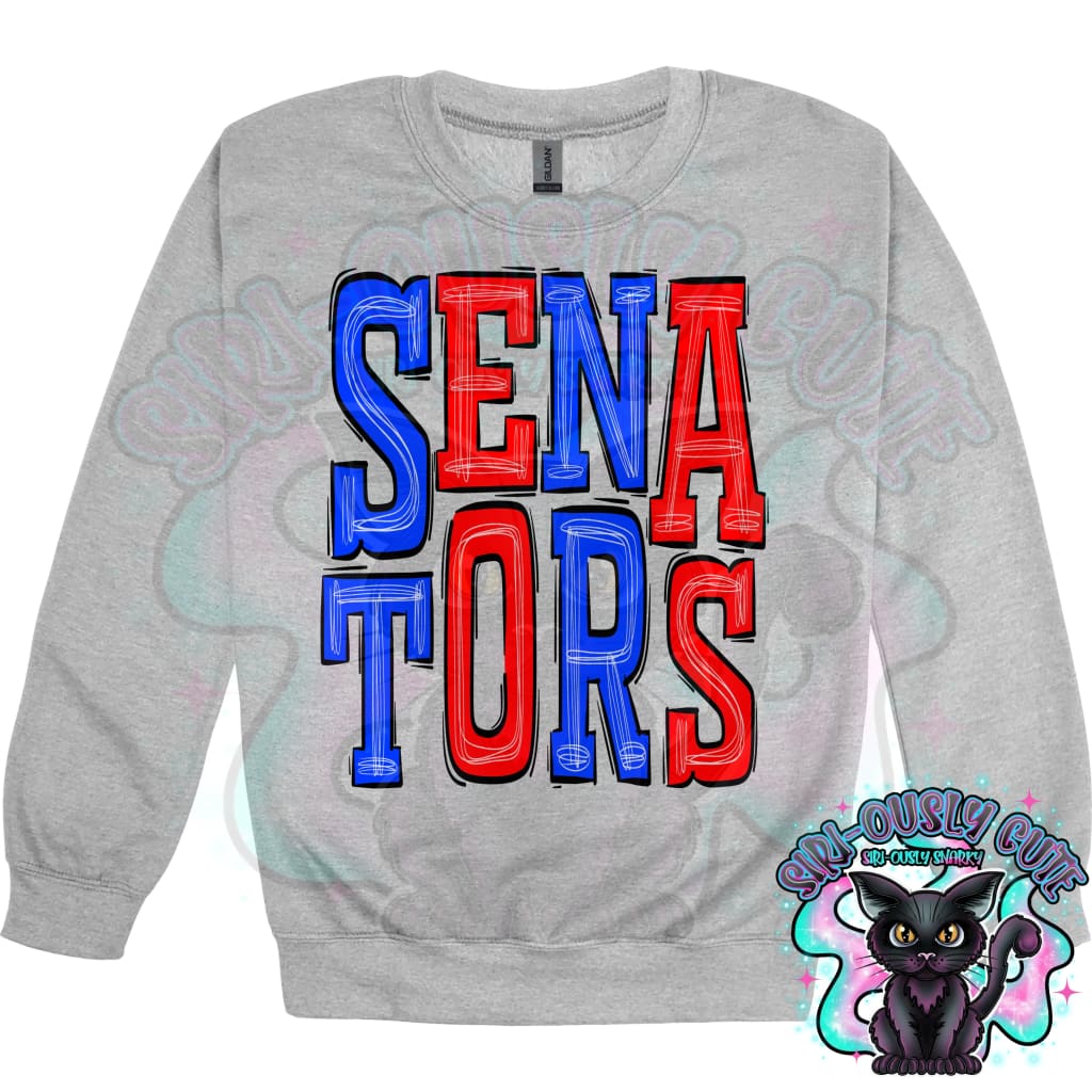 Sporty Senators - Royal Blue Red Mascot