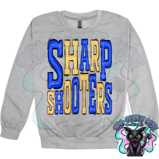 Sporty Sharp Shooters - Royal Blue Yellow Mascot