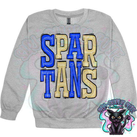 Sporty Spartans - Blue Gold Mascot