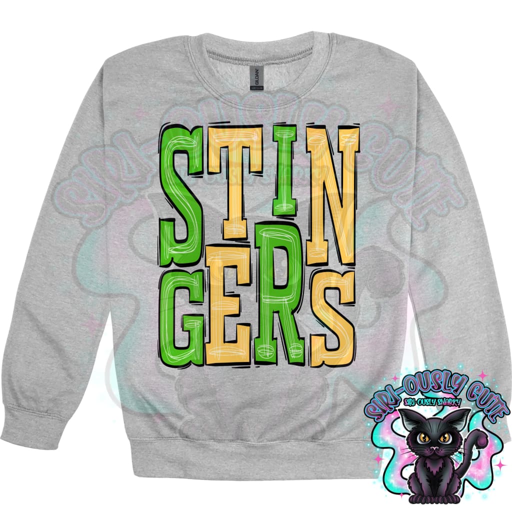 Sporty Stingers - Yellow Green Mascot