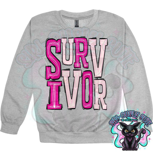 Sporty Survivor - Hot Pink Pale Pink Clothing