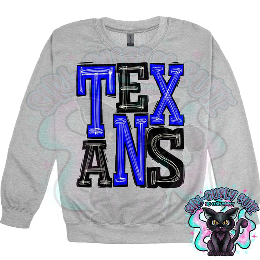 Sporty Texans - Royal Black Mascot