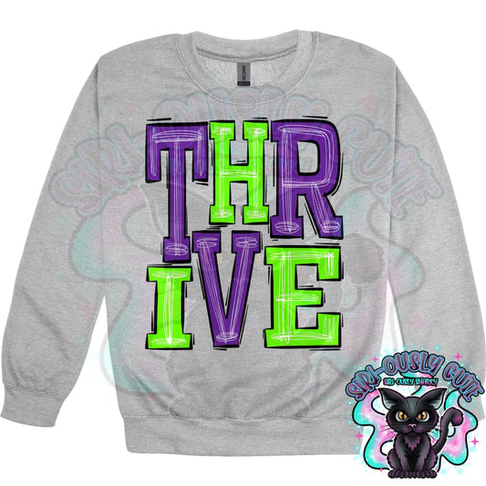 Sporty Thrive - Purple Bright Green Mascot