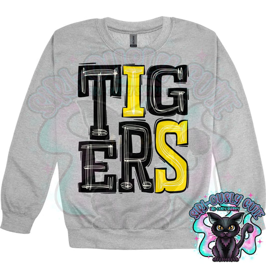 Sporty Tigers - Black Golden Yellow Mascot