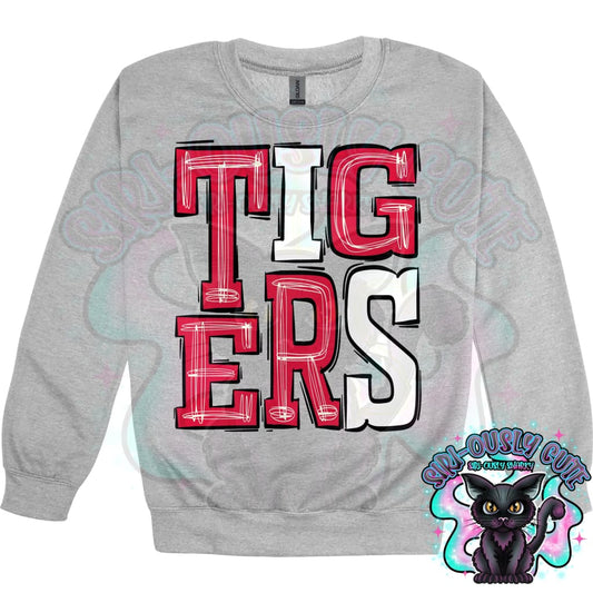 Sporty Tigers - Crimson White Mascot