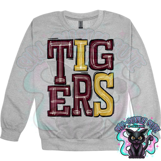 Sporty Tigers - Maroon Gold Mascot