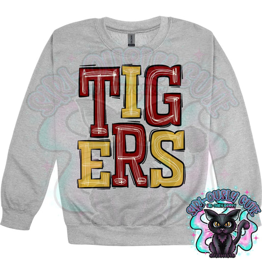 Sporty Tigers - Maroon Gold Mascot