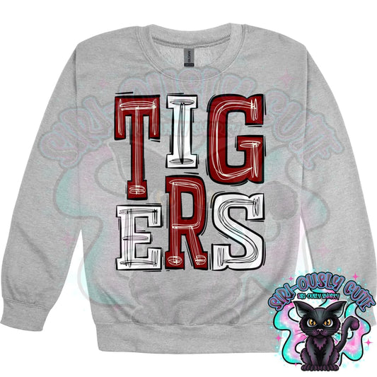 Sporty Tigers - Maroon White Mascot