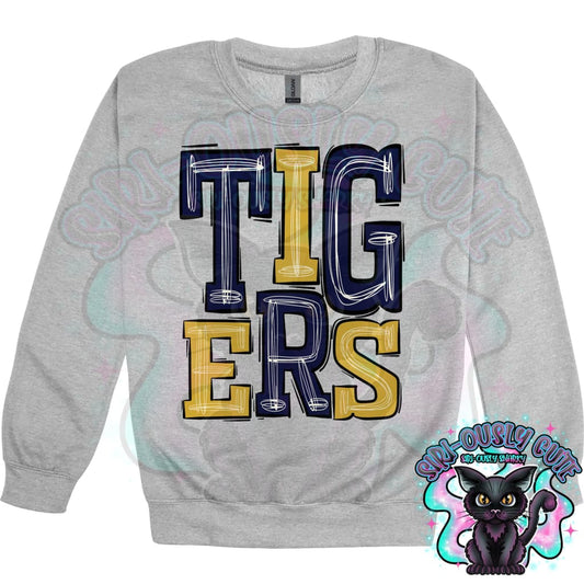Sporty Tigers - Navy Gold Mascot