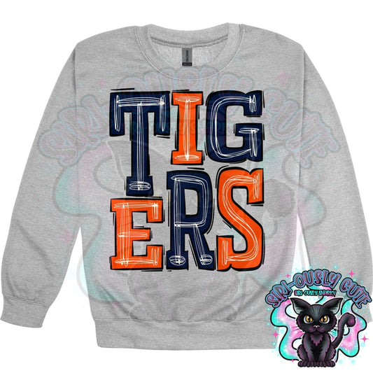 Sporty Tigers - Navy Orange Mascot