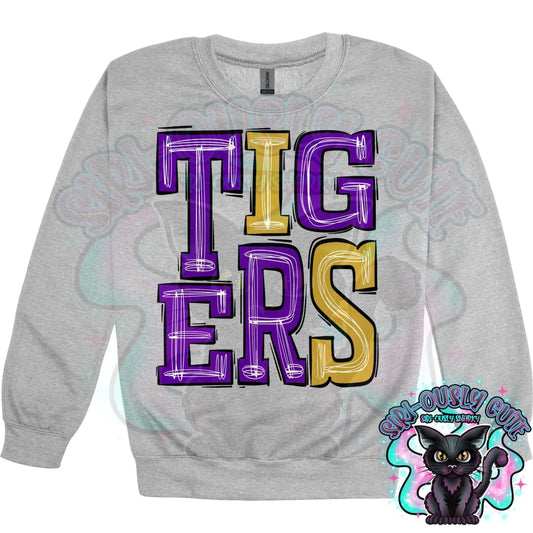 Sporty Tigers - Purple Gold Mascot