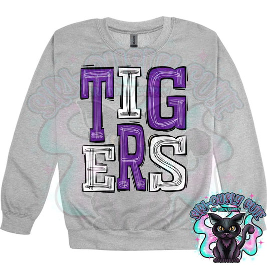 Sporty Tigers - Purple White Mascot