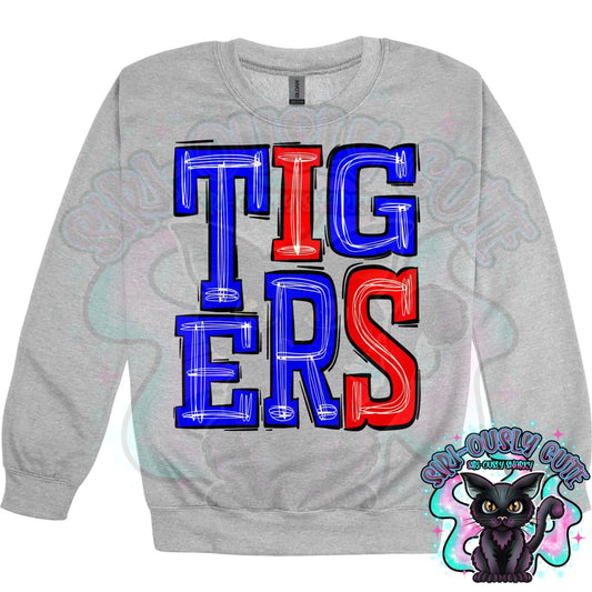 Sporty Tigers - Red Royal Mascot