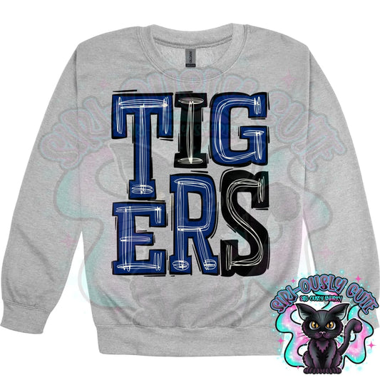 Sporty Tigers - Royal Blue Black Mascot