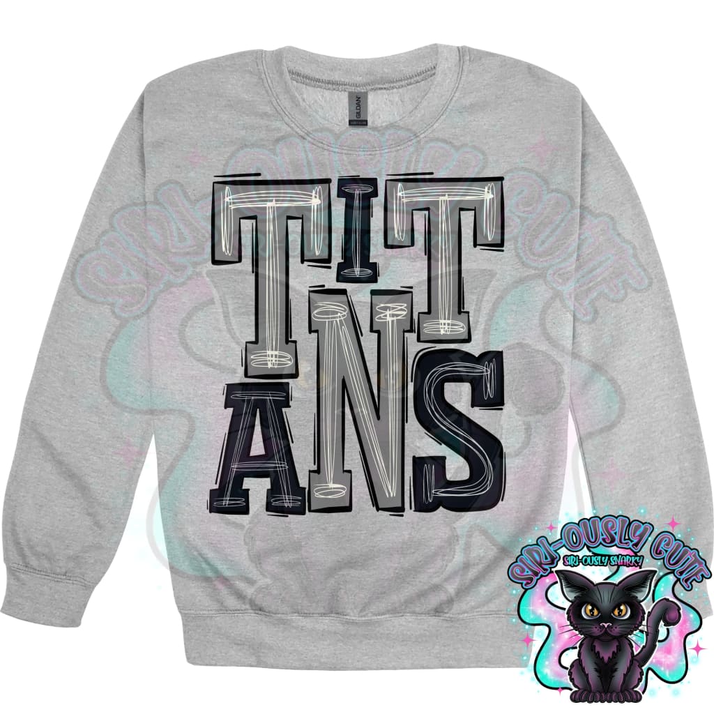 Sporty Titans - Grey Black Mascot