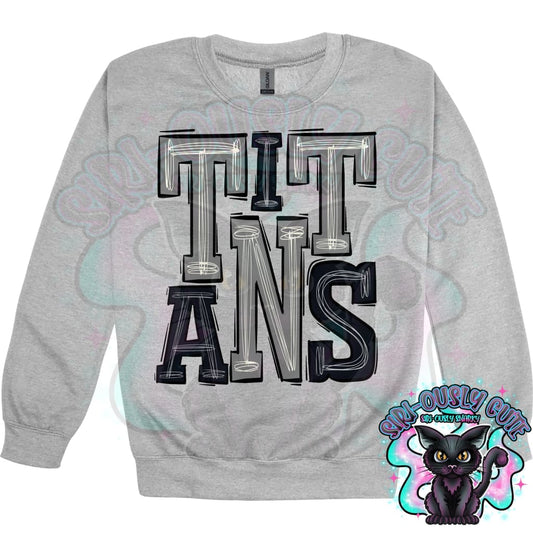 Sporty Titans - Grey Black Mascot