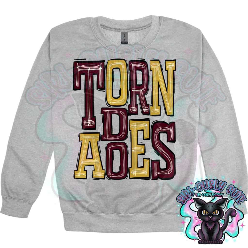 Sporty Tornadoes - Maroon Gold Mascot