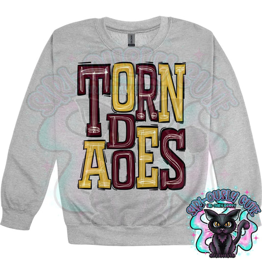 Sporty Tornadoes - Maroon Gold Mascot