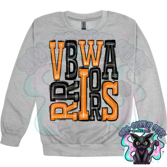 Sporty Vb Warriors - Orange Black Mascot
