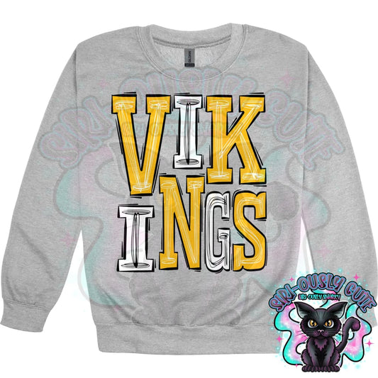 Sporty Vikings - Gold White Mascot