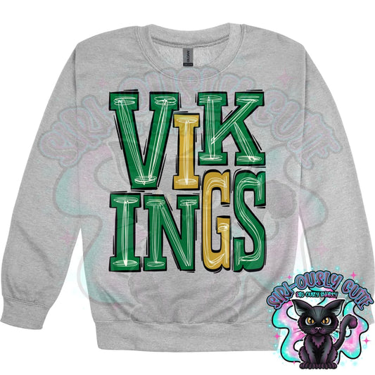 Sporty Vikings - Green Gold Mascot